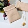 Precio al por mayor de fábrica y al por menor Opcional multicolor Fajín con cordón Bolsa para joyas de microfibra Bolsa para joyas Logo impreso
