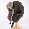 Gorro Grueso de Felpa Forrado Cálido Estilo Lei Feng Unisex con Protección para las Orejas Gorra de Aviador Algodón a Prueba de Frío para Ciclismo al Aire Libre