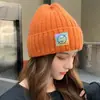 2025 Nuevo Gorro de Invierno para Mujer Estilo Coreano Marca de Moda Celebridad de Internet Versátil Lindo Estudiante Japonés Cálido de Punto