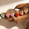 Pendientes de Fresa y Cereza Japoneses y Coreanos Más Vendidos para Mujer, Pendientes de Acero de Titanio Rosa de Moda y Elegantes, Joyería de Acero Inoxidable Estilo Ins