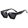 Gafas de sol de tendencia de viaje poligonales europeas y americanas, estilo punk, personalidad de influencer de internet, hip hop, chica guapa, gafas de sol a prueba de rayos UV