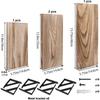 Estante de Pared Estilo Americano, Estante Recto de Madera Maciza, Estante Flotante de Madera para Pared, Estante para Guardar Toallas