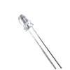 F5 Cuentas de Lámpara Redondas Enchufe Directo Luz Blanca Transparente Baja Atenuación de Luz Diodo Emisor de Luz 5mm Fabricante de Cuentas de Lámpara LED