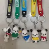 Novo Chaveiro de Boneca Hipopótamo Tridimensional de Desenho Animado Anime Pingente Fofo para Celular Presente de Varredura de Código Local Adorno