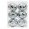 Bolas de Navidad Transfronterizas Galvanizadas Pintadas a Mano 6cm/6Pzas Set Caja Decoración Adornos para Árbol de Navidad Bola de Navidad Multicolores Decoración