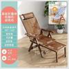 Sillón Balcón Silla de Bambú Adulto Hogar Silla Perezosa Ancianos Respaldo Silla para Siesta Plegable y Reclinable