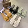 Pantuflas Planas para Mujer, Nuevo Verano 2026 Estilo Coreano, Sandalias Plisadas de Moda, Pantuflas sin Cordones de Punta Cuadrada Estilo Hada