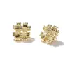 Brincos de Marca Famosa Transfronteiriços Europeus e Americanos de Luxo Leve, Venda Quente Transfronteiriça, Banhados a Ouro Real 14K, Modelo Novo, Marca de Designer Medida