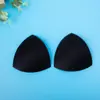 Inserto de almohadilla para el pecho ropa interior de mujer copa de molde triangular dividida ropa de yoga traje de baño sujetador sujetador transpirable copa de esponja venta al por mayor