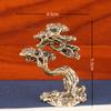 Guindaste de pinho de boas-vindas de latão Yannian decoração chá animal de estimação escritório em casa artesanato presente decoração ornamentos de cobre