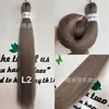 FR trenza fácil Retardante de llama Baja temperatura Seda Trenzas sucias Gradiente marrón gris Venta caliente rusa Trenzas esponjosas suaves