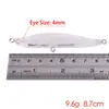 Cebo Artificial Submarino tipo Lápiz Lanzamiento Lejano Pico 9.6g 8.7cm en Blanco Sin Pintar Señuelo Biónico Luya
