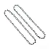 Hip-Hop Europeo y Americano de Moda Cadena de Titanio con Eslabones de Lazo Personalizado No se Desvanece Unisex Set de Pulsera y Collar Estilo Pareja Accesorios