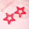 Vida Jewelry Acrílico 45x43mm Recortado Estrella de Cinco Puntas Llavero DIY Colgante para Equipaje Accesorios Decorativos de Joyería