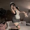 Lencería Sexy, Atuendo de Sirvienta Sexy Puro Deseo, Juego de Rol de Tentación Apasionada, No Necesita Quitarse, Uniforme Provocativo, Estilo de Tela de Alta Elasticidad