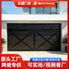 Fabricantes de Marca de Acero Color Suministran Puertas de Garaje Enrollables Eléctricas de Aleación de Aluminio de Gama Alta en Forma de X y en Forma de Cruz con Control Remoto Inteligente