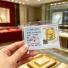 Pegatina para Teléfono Móvil de Oro Puro 999 Princesa Hazte Rica Foil de Oro Hazte Rico Rápido Pegatina para Refrigerador Año de la Oveja Ten Dinero para Gastar Tarjeta de Oro Regalo