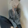Chaqueta Cardigan de Punto Versátil Estilo Coreano de Lana Sintética para Primavera y Verano, Prenda Interior Chic, Suéter Rayado, Top Estilo Chanel para Mujer