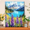 Lavanda Pintura al Óleo Digital DIY Paisaje Rural Pintura al Óleo Acrílica Pintada a Mano Pintura Decorativa para Sala de Estar Venta al por Mayor