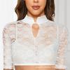 Blusa Elegante Clásica para Mujer Oktoberfest Regular Encaje Patchwork Elegante Top Tubo Z24