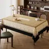 Mantel estilo vintage, no lavable, impermeable, a prueba de aceite, resistente al calor, nuevo modelo 2025, lujo ligero, mantel retro de alta gama para mesa de comedor y mesa de café