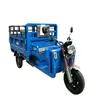 Motocicleta Azul de Tres Ruedas, Vehículo Agrícola de Carga Alimentado por Combustible, Camión Volquete, Triciclo de Escalada de Alta y Baja Velocidad, Exportación Transfronteriza y Comercio Exterior