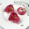 Pacote de Material para Grampo de Cabelo DIY de Flor Phalaenopsis Pequena Simulada Arranjo de Flores Decoração de Parede de Flores para Salão de Casamento Enfeites de Flores Artificiais