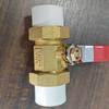 Válvula de Cobre Ppr Unión Doble Válvula de Bola de Cobre Engrosada Doméstica Válvula de Bola de Cobre Total Interruptor Válvula de Control de Flujo Junta