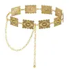 Cadena Decorativa de Cintura Cuadrada Texturizada Retro Versátil para Mujeres para Vestidos Jeans Chaquetas Cadena de Accesorio de Moda