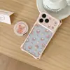 Funda de teléfono con diseño de oso de lunares adecuada para Apple 18 Pro Max, iPhone 17 con soporte, 16 linda, 15 con agujeros precisos