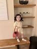 Conjunto de Ropa de Otoño e Invierno para Niñas Cutemily Traje con Solapa con Encaje Hueco Traje Retro Top + Shorts Juego de 2 Piezas