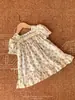 Roupas Infantis Jenny para Meninas, Roupas de Verão, Macacões Curtos Florais Retrô, Macacões de Peça Única Estilosos Estilo Coreano