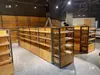 Fábrica de gabinetes de madera estantería ferretería estante de madera gabinete vitrina gabinete de madera tira galvanizada barandilla anticaída columna pequeña