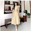 Vestido Cheongsam Melhorado em Estilo Retrô com Patchwork Botonado Floral para Mulheres, Vestido Longo Irregular de Primavera e Outono, Atacado Transfronteiriço