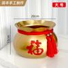 Balde Fu Balde de Flores de Ano Novo Saco da Fortuna Flor Artificial Holly Salgueiro Prateado Sala de Estar Metal Fu Vaso de Flores Ornamentos Decorativos