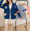 Otoño/Invierno 2026 Nuevo Cárdigan Bordado a Mano de Dongdaemun Diseño Coreano Suéter de Punto Resistente Abrigo para Mujer