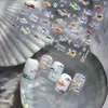 Tomoni Pegatinas de Manicura Finas y Resistentes Hielo Transparente Coloridas Joyería de Peces de Aguas Profundas Pegatinas Oceánicas Pegatinas para Uñas Material de Alta Gama