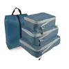 Bolsa de Almacenamiento Plegable para Viajes Transfronterizos, Set de Tres Piezas para Viajes de Negocios, Bolsa Organizadora de Ropa Impermeable y a Prueba de Polvo