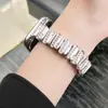Correa para Xiaomi Mi Band 9 Pro con Pulsera Irregular de Metal y Incrustaciones de Diamantes, Adecuada para Redmi Watch 5 y Xiaomi Mi Band 9/8