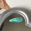 Versión coreana de clip BB de pintura de color de 5 cm superficie brillante pintura en aerosol base para pasador de pelo de niño clip para flequillo de pelo roto pasador de pelo color caramelo