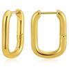 Personalidade de design de nicho U em forma de brincos de cobre banhados 18K real ouro brincos de moda Amazon brincos de moda populares