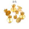 Accesorios DIY venta caliente transfronteriza con aretes de dientes venta caliente transfronteriza aretes de disco parche con tapones para los oídos de mariposa