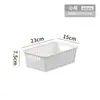 Cesta de plástico para guardar artículos diversos de escritorio, rectangular, para guardar juguetes, aperitivos, para jardín de infantes, cesta pequeña