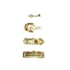 1:12 Mini Accesorios para Casa de Muñecas Muebles para Casa de Muñecas Puerta Colorida Aguja de Casa Puerta Imitación Herrajes Puerta