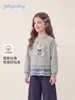 Sudadera Redonda Jellybaby para Niños Grandes Otoño Suéter para Niñas Encaje Ropa de Bebé Tops de Otoño para Niños