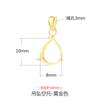 Pingente Gota de Água Porta Vazio Prata de Lei 925 Colar Pingente Fivela Acessórios de Joalheria DIY Design de Nicho Jade Cera de Abelha Porta Prata