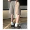 Shorts com Textura Espinha de Peixe Estilo Old Money para Homens e Mulheres, Marca Tendência de Verão Cleanfit Calças Casuais Retrô Japonesas de Cinco Pontos