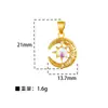 Pingente azul antigo de gota de ouro para queimar óleo com contas, apanhador de sonhos do deus da riqueza, flor com contas, contas de tambor, acessórios DIY, transporte de joias