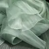 Acordeón Floral Perlado Hecho a Mano Tul de Boda Tela Organdí Tul Decoración de Fondo de Boda con Diseño Plegado