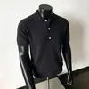 Estilo Old Money Camisa Polo Ligera de Punto Camiseta de Manga Corta para Hombre Verano Cuello Solapa Texturizado Holgada Informal Top